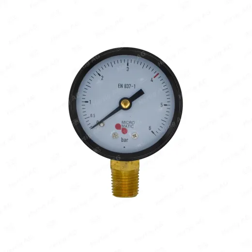 Arbeits-Manometer 0-6/4 bar, D.50mm