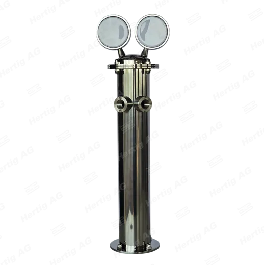 Schanksäule KAIA LED 2-ltg. Edelstahl,